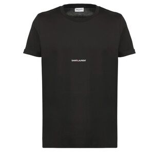 Saint Laurent logo Black Tee Men’s Medium